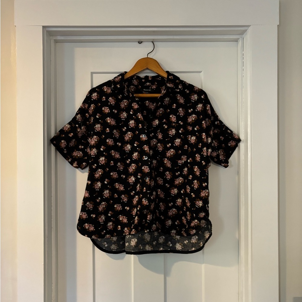 Madewell floral print button down